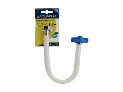 Foto de Manguera fregadero 40cm hembra A-RTP40-F1/2XF3/8 aguafina plastico blanco 16"