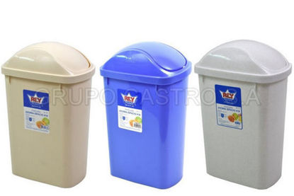Foto de Papelera Ahorra Espacio #18 Reyplast c/t movil PPX041000 41alt,17.5anc,27 larg 11,9 ltrs cms (36)