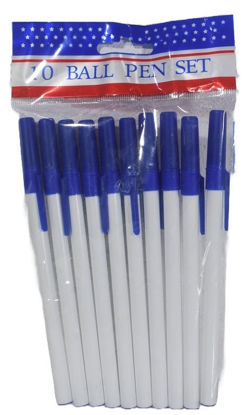 Foto de Lapicero Set  10 pcs Azul NCF3224 14.5 cms (400)