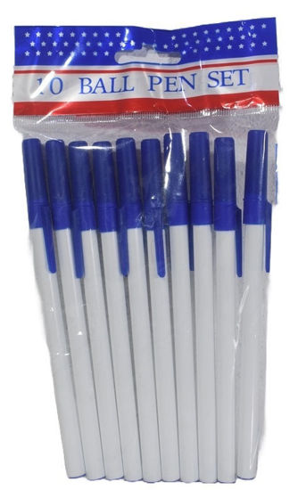 Foto de Lapicero Set  10 pcs Azul NCF3224 14.5 cms (400)