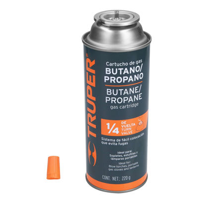 Foto de CILINDRO GAS BUTANO 220GR 1/4 GAS-220X 11920 TRUPER(28) 