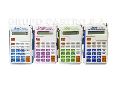 Foto de Calculadora O4P3251 Kenko KK-568-A Bolsillo Llavero c/tapa (400)