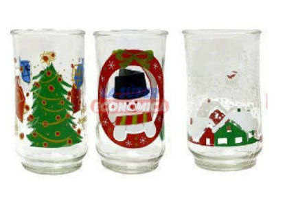 Foto de VASO VIDRIO DECORADO 12 ONZ  C-015 60062009 CASA NAVIDAD