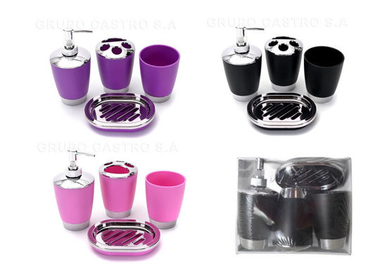 Foto de JUEGO PARA BAÑO 4PCS GET68-12 MORADO (48)