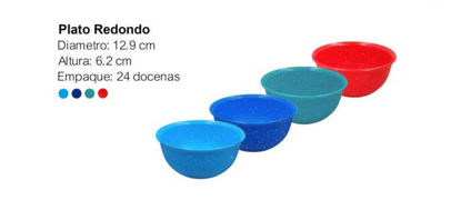 Foto de Boquero Sopero plastico Peltreado Diverplast 500ml/18.5onz 12.7x5.8cms (288)