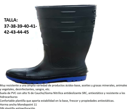 Foto de Bota Alta Ditta Forte 37 NITRILO suela azul (12)