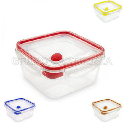 Foto de Tooper Hermético Cuad c/valv 1.3 ltrs Reyplast 16.5larg,16.5anc,8.7alt cms TPX041000