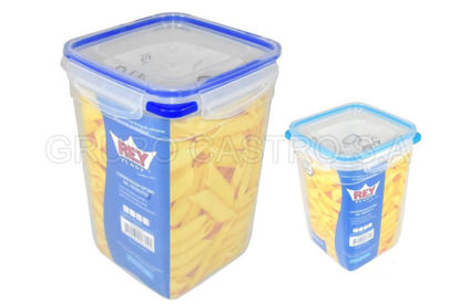 Foto de Tooper Hermético Cuadrado 3.8 ltrs Reyplast 23.5alt,16.5anc cms TPX043200