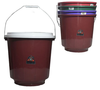 Foto de Cubeta 16 Ltrs C/T CUBE09-R 32.5alt,31diam cms  Stampo (24)