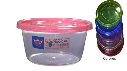 Foto de Recipiente Redondo TAPER BIOFOOD 0.60 lts REY TPX064000 (200)