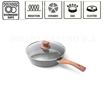 Foto de Sarten Alum Marmoleado 28 cms c/t antiadh COOKSUN OBG28951 (12)