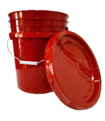 Foto de Cubeta 5 Gls (20.5 ltrs)  c/Agar Plastimax Rojo 800grs GT1002584 37alt x 31an cms (36)