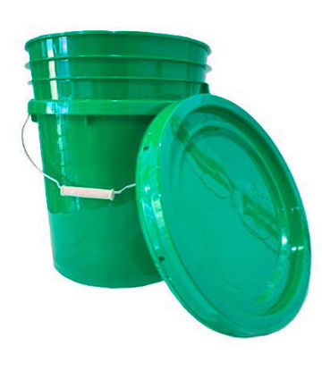 Foto de Cubeta 5 Gls (20.5 ltrs)  c/Agar Plastimax  Verde 800gr GT1002583 37alt x 31an cms (36)