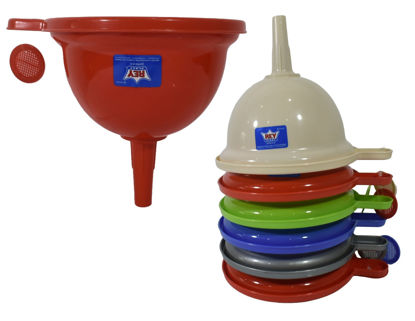 Foto de Embudo Plast Reyplast EBX002000 15.1anc,14.8alt cms Gde C/Colador