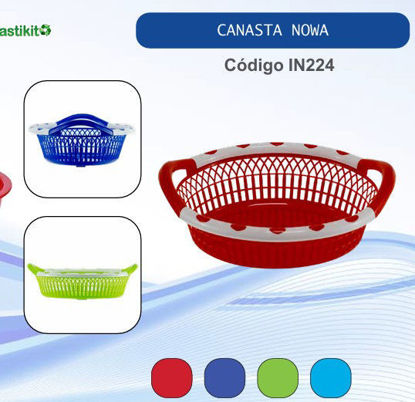 Foto de Canasta Calada NOWA #113 IN224P 31x24.5 cms Plastikito (144)