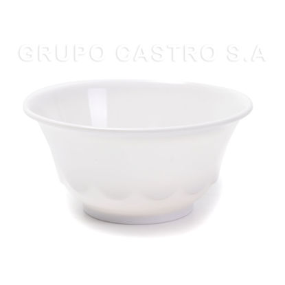Foto de Tazon Bowl Melamina Blanco 5"/ dia12.5x6alt cms 52005 GET29-11 400ml  / 13ozn (480)