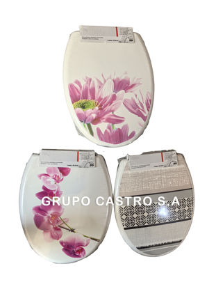 Foto de Asiento Inodoro Plast Red Universal Dec O8F28917 42x34cms (12)