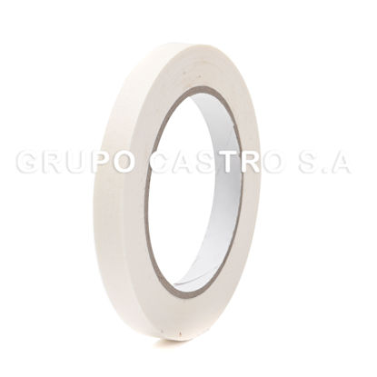 Foto de Cinta Masking Tape 1/2"x50mts 1.2cms OAS2891  hule resina (288)