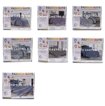 Foto de Cubrecamas 3 pcs OAA28911 150x200 cms Fashion Suite #2566 Algodon (60)