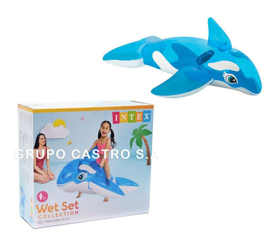 Foto de Inflable Ballena Azul Acuatico 58523NP O9B28912 INTEX 1.52x1.14 mtrs (6)