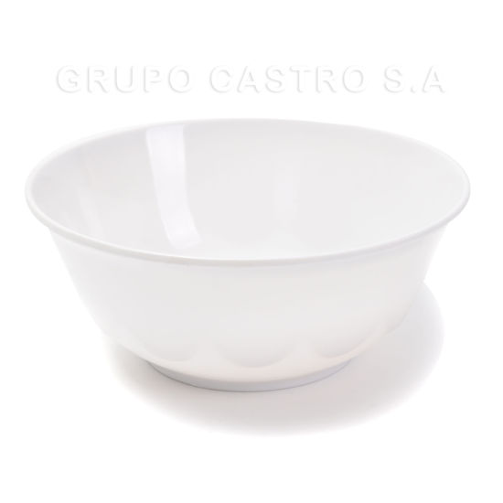 Foto de Tazon Bowl Melamina Blanco 6-1/4"-16diam,7alt cms 52006 GET29-12 (288)