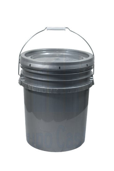 Foto de Cubeta 5 Gls (20.5 ltrs)  c/Agar Plastimax Gris 800grs GT1002581 37alt x 31an cms (36)