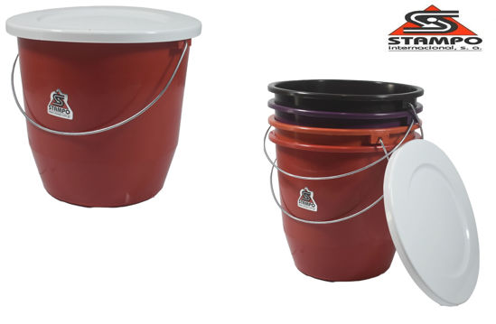 Foto de Cubeta 5 Ltrs c/t CUBE01 20diam,20alt cms Stampo (48)