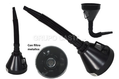 Foto de Embudo con Extensión y Filtro 14diam,36larg cms N22-00358 Max Motor Negro (24)