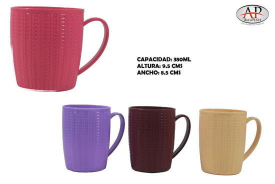 Foto de Taza Plastica Rattan APG-1062 Alcaplast 380 ml 9.5alt,8.5anc cms (144)