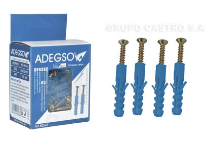 Foto de Tornillo+Espander Set 50 Pcs  6 x30 mm AD-50543 ADEGSO (100)