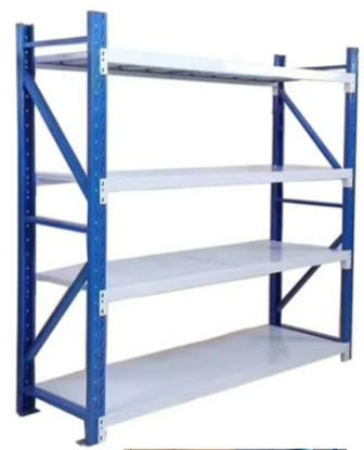 Foto de Estanteria Rack 4 niveles 300k. MB926015 2 mts altox2 mts largo60cms ancho azul-blanc