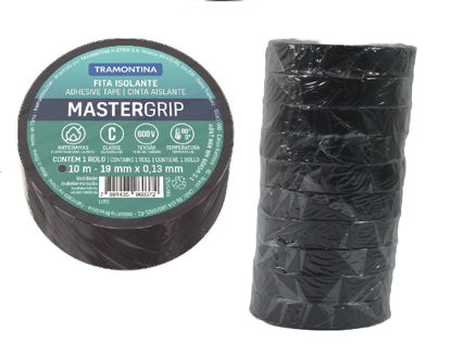 Foto de Tape Electrico Negro 57545/001 10 mtrs 0.13x19mm Mastergrip Tramontina clase C (10)