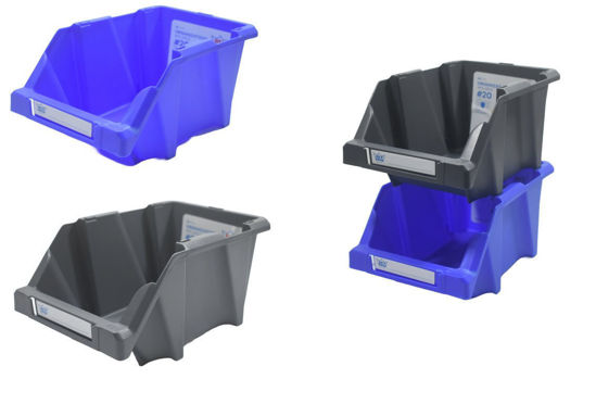 Foto de Organizatodo Apilable  Reyplast Larg17Xanc10.2XAlt7.6 cms