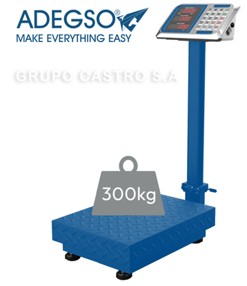 Foto de Balanza Elect Piso pedestal 300K AD-80182 ADEGSO 49 largx40anc cms (1)