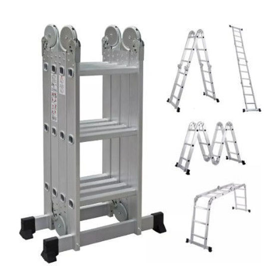 Foto de Escalera multiproposito aluminio AD-10445 4X4 (150 kg) 3.30 Mtrs  ADEGSO