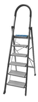 Foto de Escalera aluminio 6 escalones 202x55 cms AD-10220 ADEGSO (1)