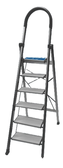 Foto de Escalera aluminio 6 escalones 202x55 cms AD-10220 ADEGSO (1)