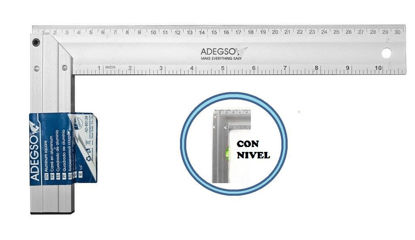 Foto de Escuadra 12" Aluminio C/Nivel AD-80138 ADEGSO (10) (60)