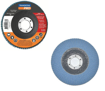 Foto de Disco grano120 #45104/004 1000 hojas 4.1/2"x7/8"  Tramontina (12)