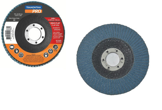 Foto de Disco grano 60/1000 hojas 4.1/2"x7/8" 45104/002  tramontina pro13.300 rpm (12)