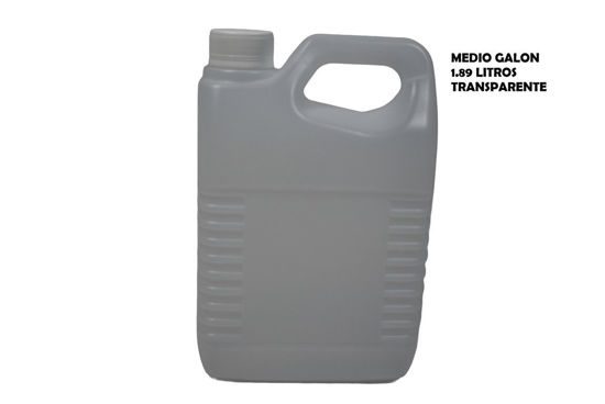 Foto de Envase 1/2 galon 1.89 Ltrs Rectang 83g Transparente c/t plug GT1002343 Plastimax (47)
