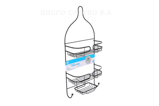 Foto de Porta Ducha Metal Crom Negro P37337 60alt,26anc,10fond cms (12)