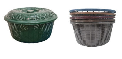 Foto de Cesta Chonita C/tapa 38 diam,17al cms Doriplast (48)