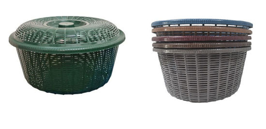 Foto de Cesta Chonita C/tapa 38 diam,17al cms Doriplast (48)