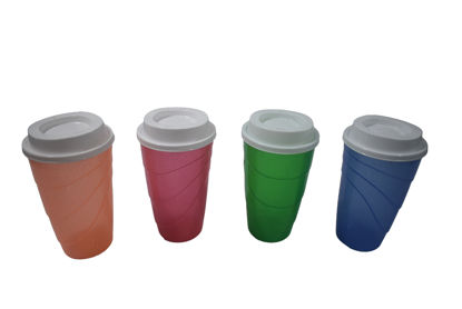Foto de Vaso Plastico Monarca 16 onz c/t 15.5alt,8.5diam cms Diverplast (200)