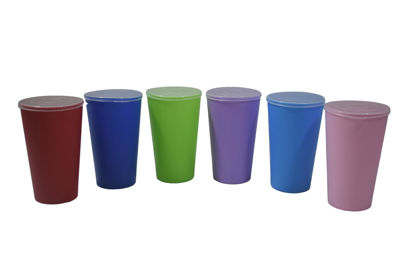 Foto de Vaso Plastico Fresh c/tapa 14onz 400 ml 13x8cms Doriplast (72)