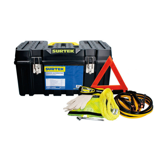 Foto de Caja herramienta 20,5" Jgo emerg automotriz 9 pzs 27alt,larg54,anc 30 cms CPS20 JA9 surtek