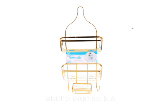 Foto de Porta Ducha Metal Dorada P37351 28anc,60larg,12.5fond cms (12)