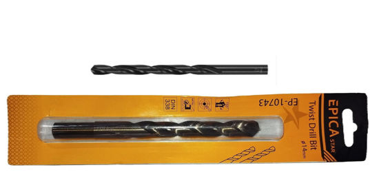 Foto de Broca Metal Helicoidal Blister 9/16" 14X160mm (9/16) EPICA EP-10743 (50)