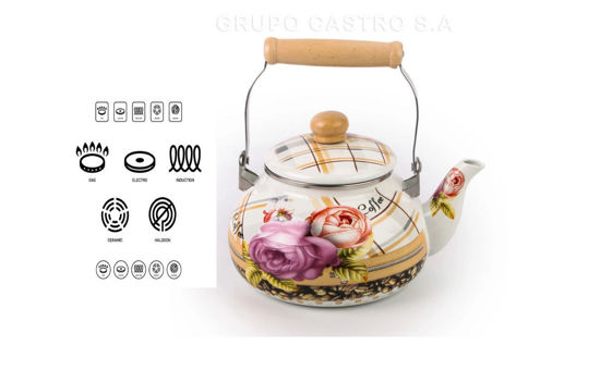Foto de Cafetera Loza 2.5 Ltrs Dec Agaradera Madera LongFei P37329 (18)